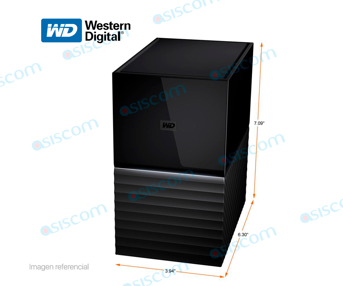 HDD EXTERNO WESTERN DIGITAL MY BOOK DUO 12TB ( WDBFBE0120JBK-NESN ) NEGRO